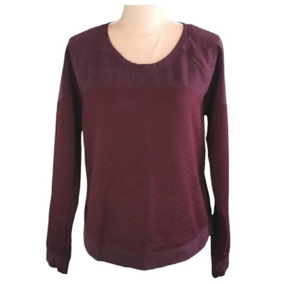 The North Face Burgundy Recover Up Crew Popover Sweater Large - Picture 5 of 15